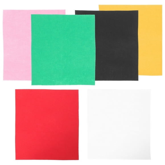 EXHUMKY 6 Sheets DIY Fabrics Non Woven for Craft Making Textile Accessories Children