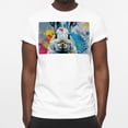 thumbnail image 3 of Rabbit Stylish White 100% Cotton T-Shirt for Men - Classic Summer Tee for Casual Wear and Workouts - Size S-XXL Available - Cool and Breathable Fabric - Machine Washable, 3 of 5