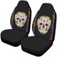 thumbnail image 1 of ABPHQTO Juego de 2 fundas para asientos de coche Skull Universal Auto Asientos delanteros Protector para coche, SUV sedán, camión, 1 of 3