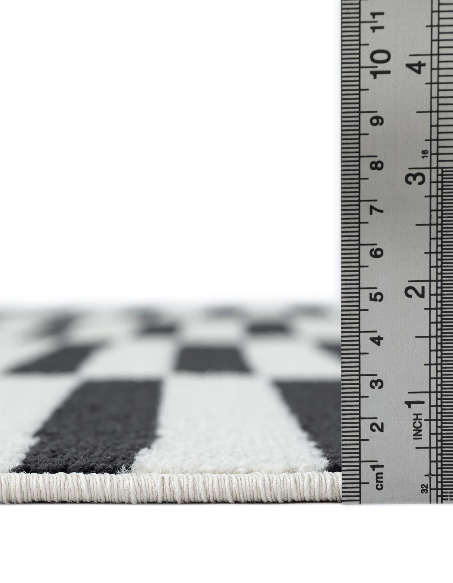 Unique Loom Striped Williamsburg Rug, Black (5' 0 x 8' 0)