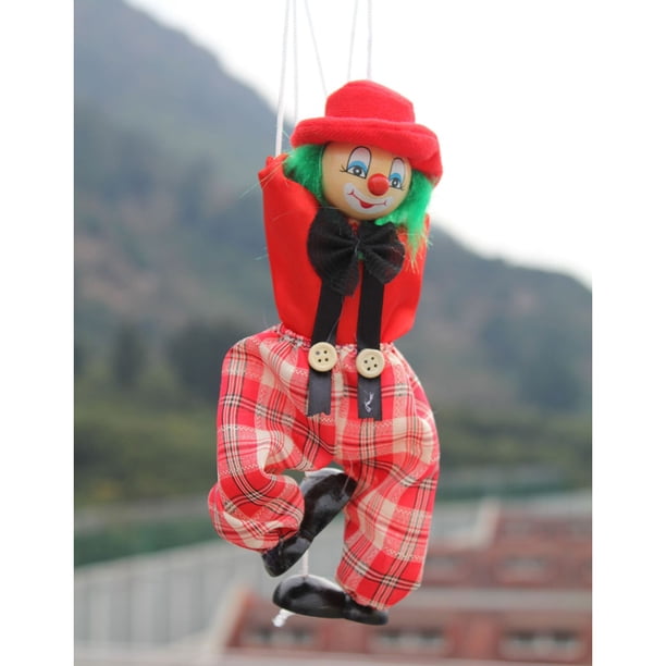 Divertida Y Colorida Marioneta De Madera, Payaso Vintage | Meses sin interés Divertida Y Colorida Marioneta De Madera, Payaso Vintage | Meses sin interés