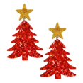 thumbnail image 3 of Pendientes colgantes navideños decorativos para fiesta, regalo de Navidad para mujer rojo, 3 of 8