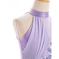 thumbnail image 4 of Hansber Ballet Leotard Dress for Girls Latin Jazz Dance Dresses Dancing Costume Tutu Skirt Light Purple 8, 4 of 7
