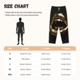 thumbnail image 2 of Salouo Golden Lips Modern Sculpture Print Women's Pajama Pants Casual Loose Sweatpants PJs Flowy Pants Drawstring Palazzo for Women Wide Leg Pants Lounge Pajama -Medium, 2 of 8