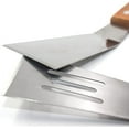 thumbnail image 3 of Tutuviw Metal Spatula Set-2pcs Slotted fish spatula,Scraper and Pancake Hamburger Turner, With Wooden Handle, 3 of 8