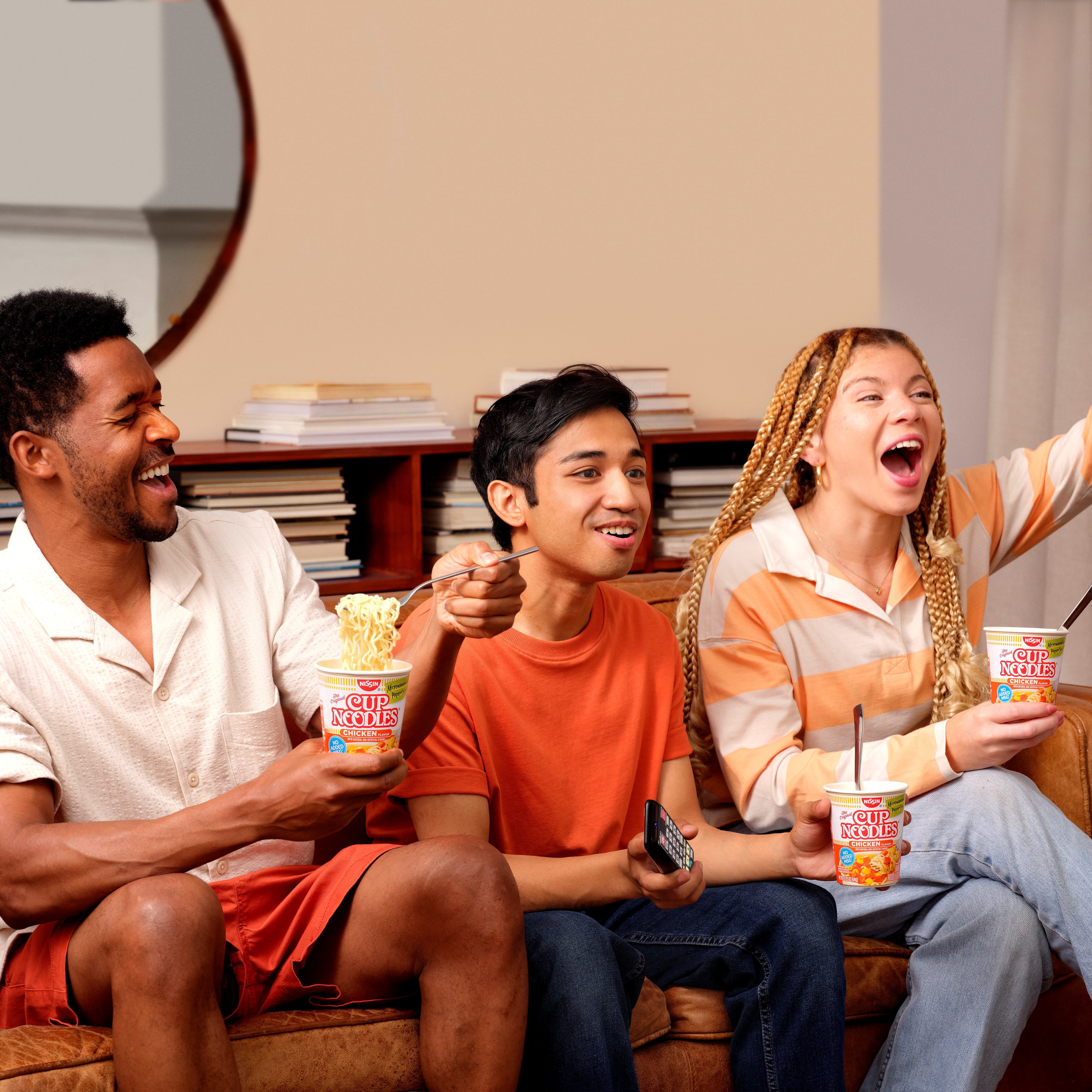 (4 pack) Nissin Foods Cup Noodles Ramen Noodle Soup, Chicken Flavor, 2.25 oz Cup, Shelf-Stable, 6 Pack