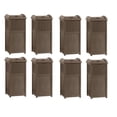 thumbnail image 1 of Suncast Poubelle Cachette 33 Gallons Résine Osier Conteneur à Ordures Extérieur (8 Pack), 1 of 5