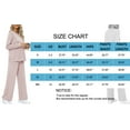 thumbnail image 5 of MOSHU Two Piece Sets for Women Casual Fall Outfits Sets Slit Side Stiching Tops and Wide Leg Pants with Pockets Trendy Cozy Tracksuits, 5 of 7