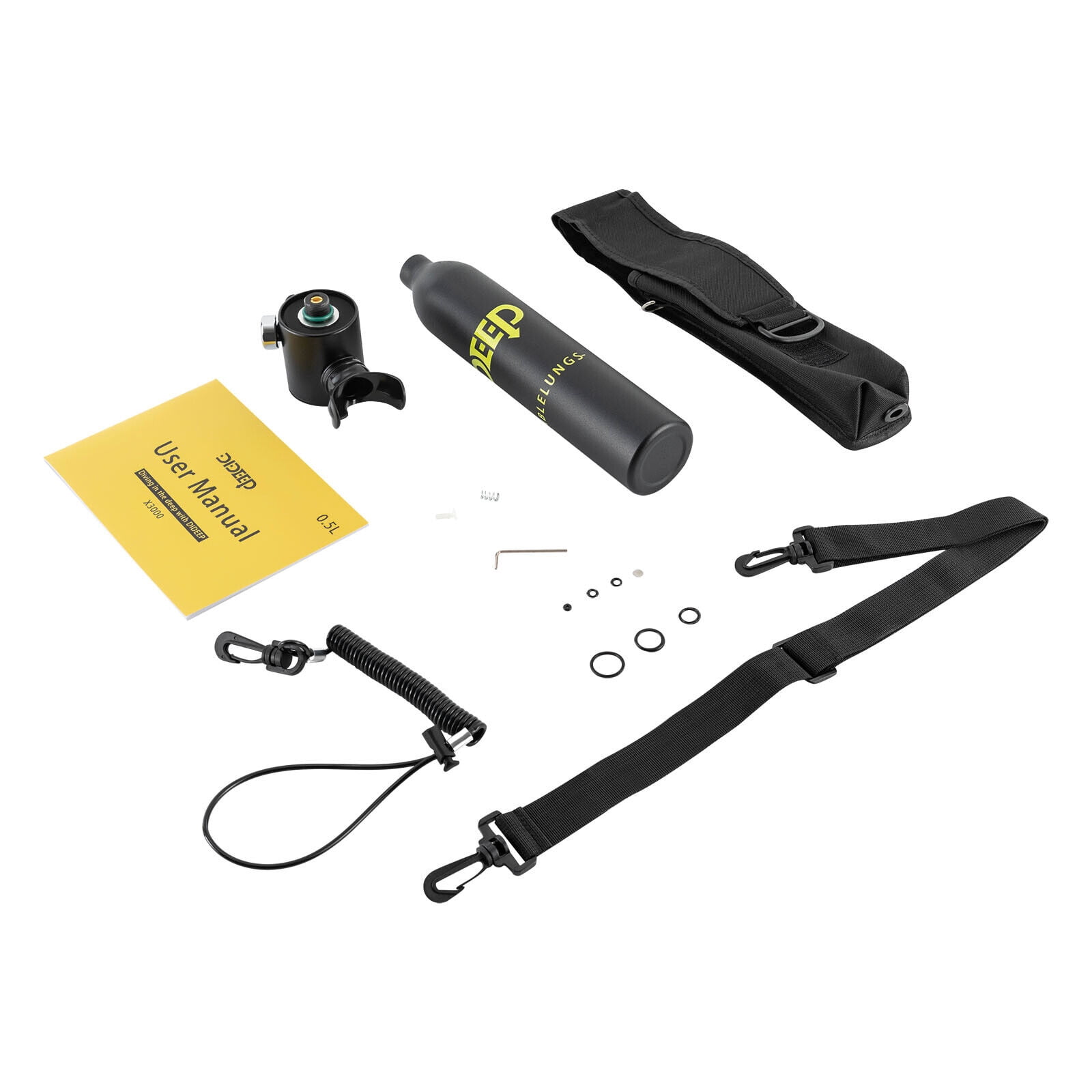 0.5L Mini Scuba Tank Underwater Diving Portable Breath Lungs Scuba Oxygen Tank
