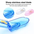 thumbnail image 5 of ZheElen Plastic Pill Refillable Splitter Portable Tablet Manual Crusher Reusable Storage Box Personal Organizer Blue 1Set, 5 of 5