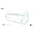 thumbnail image 6 of Jennifer Taylor Home Duff Mid-Century Modern Entryway Storage Bench Black, 6 of 10