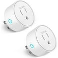 thumbnail image 1 of 2 Pcs Prise Intelligente, Prise WiFi Prise Intelligente Fonctionne avec Alexa, Echo, Google Home, Prise avec Fonction Minuterie, Contrôle à Distance via App, Aucun Concentrateur Requis, 1 of 6
