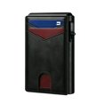 thumbnail image 2 of WFSCRD Wallet For Men Ultra-Thin RFID Blocking Bifold With POP UP Card Slot & Money Clip Wallet Front Pocket Design Holds 12 Cards & Cash Gift For Dad/Husband, 2 of 7