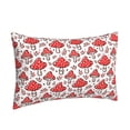 thumbnail image 2 of Binfone Amanita Red Mushroom Standard Size Pillowcase, Long Staple Pure Cotton Envelope Closure Pillow Cover,20"x30", 2 of 9