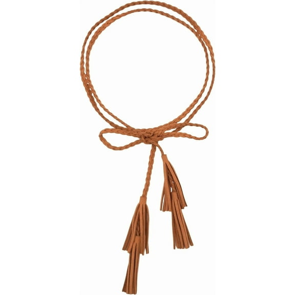 YooGuoGuo Women Girls Multi Colors Braided Waist Tie Belt/Rope/Chain with Tassel Fringe Wrap Cloth Belts for Ladies Dress Pants
