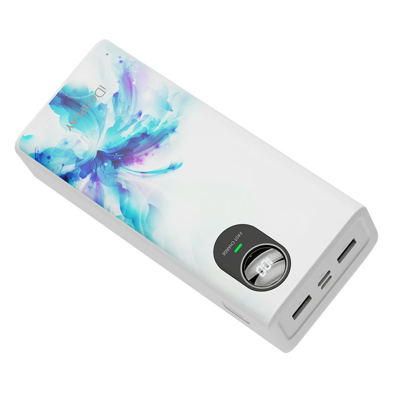 IDEAPLAY PPB270 Portable Power Bank Charger, 27000mAh 65W Portable Battery  Charger with Three USB Ports, Galaxy Swirl 