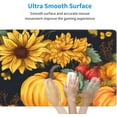 thumbnail image 5 of Fall Pumpkin Sunflower Mouse Pad 31.5x11.8 XL Watercolor Autumn Leaf Floral Extended Mousepad Large Keyboard Mouse Mat Desk Pad with Non-Slip Rubber Base Stitched Edges for Home Office Game, 5 of 6
