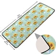 thumbnail image 2 of Dreamtimes Sunflower Bouquet Hallway Runner Rug 2'x6' Kitchen Rug with Rubber Backing Yellow Floral Butterfly Non Slip Entryway Rug Runner Washable Soft Area Rug for Hallway Bedroom Kitchen Decor, 2 of 6