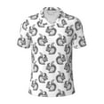 thumbnail image 2 of Daiia Black Squirrel Pattern Men’s Polo Shirts,Solid Deck Shirt,Classic Fit, Breathable Cotton Polo for Casual and Sport Wear-XX-Large, 2 of 7