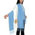 thumbnail image 2 of Women Flag Of Argentina Scarf Large Shawls For Travel Office, 2 of 6