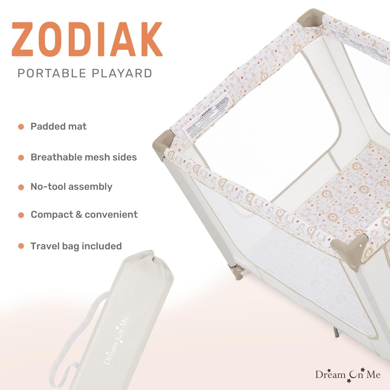 Dream On Me Zodiak Portable Playard, Model #438