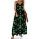 thumbnail image 1 of Trébol y corazones verdes - patrón geométrico Vestido sin mangas Vestidos para mujer Vestido de fiesta Vestidos largos, 1 of 7