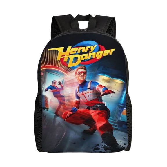 Henry Cartoon Dan-Gers Backpack Large Capacity Schoolbag Book Bag Casual Daypack For Women Men
