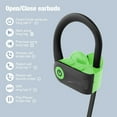 thumbnail image 6 of Bluetooth Headphones, Running Wireless Earbuds with 15 Hours Playtime, HD Deep Bass Stereo IPX7 Waterproof Earphones for Workout and Sports, Bluetooth 5.1 CVC 8.0 Sound Isolation Headsets, 6 of 7