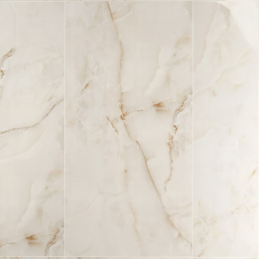 Bond Tile Onyx Pearl 24 in. X 48 in. Polished Porcelain Floor and Wall