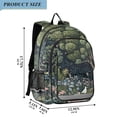 thumbnail image 2 of FORMRS School Backpack 17" Student Travel Bag with Laptop Compartment, Green Forest Scene, 2 of 7