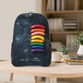 thumbnail image 5 of Kdxio Rainbow Sausages On Dark Slate Clear Backpack, Transparent Bookbag for School for Women Men, Capacity Clear Bag for College, Travel, 5 of 7