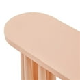 thumbnail image 6 of Pemberly Row Contemporary Peach Rose Steel Glossy Console Table, 6 of 7