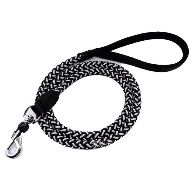 Correa de cuerda para perros - Correa para perros con hilos reflectantes para entrenar y caminar