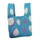thumbnail image 3 of Bolso de mano de punto para mujer, bolso de mano de punto, bolso informal tipo cartera, bolsos de compras de moda azul, 3 of 9