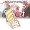 thumbnail image 1 of Mini Silla Plegable Respetuosa Con El Medio Ambiente, Mini Silla De Playa 1:12, Exquisita Para Accesorios De Casa De Muñecas, Manualidades Para Niños, 1 of 7