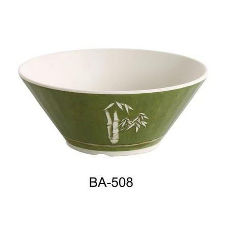7 in. Bamboo Style Melamine Salad Bowl - 32 oz - Pack of 24