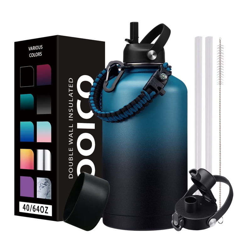 OOICO 64oz Insulated Water Bottle, Stainless Steel photo 1