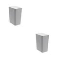 thumbnail image 2 of Youkk 1/2/3 Kitchen Trash Can With Lid - Large Capacity Modern Rectangular Trash Bathroom Toilet Nordic Grey S 2PCS, 2 of 6