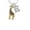 E, variant on Gold Tone Brown Giraffe - A - Crystal Initial Sophia Necklace, 18"+1"