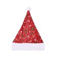 thumbnail image 1 of 2PC Christmas Old Man Ornament Christmas Hat Thick Plaid Snowflake Hat, 1 of 8