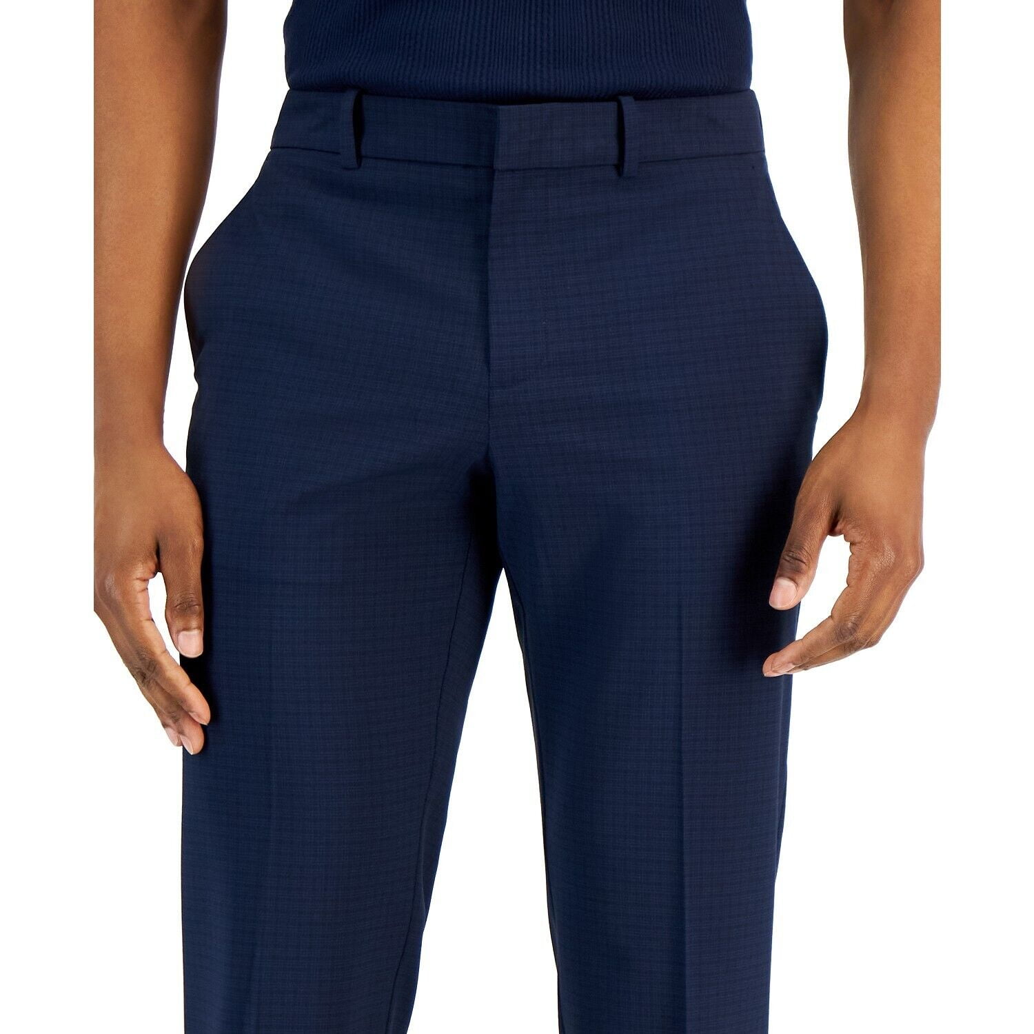 perry ellis men's modern fit solid stretch resolution dress pant Perry Ellis Portfolio Men's Modern-Fit Stretch Solid Resolution Pants