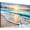 BEACH D, variant on Beach Pictures Wall Art Beach Canvas Wall Art White Ocean at Sunrise Print on Canvas Seascape Paintings Coastal Picture Framed Artwork for Bathroom Living Room Office Home Decor 12" x 18"