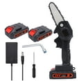 thumbnail image 1 of Graflsoa Compact 4-Inch Electric Chainsaw with 2000mAh Battery, Lightweight ABS Housing, High-Efficiency Tree Cutting, Black, US/EU Plug Option, 1 of 7
