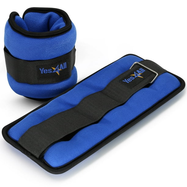 Yes4All Set of 2 Ankle Weights / Wrist Weights with Adjustable Strap