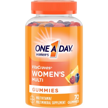 One A Day Womens Vitacraves Multivitamin Gummies Supplement With Vitamins A C E B6 B12 Calcium And Vitamin D 70 Ct