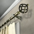 thumbnail image 2 of Jinx 13/16" Bay Window curtain rod 20"-36", 38"-72" - Antique Brass,(ABay-42-4), 2 of 5