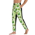 thumbnail image 3 of Kdxio Avocado And Tropical Palm Leaves Pattern Joggers,Sweatpants for Men with Pockets-Small, 3 of 5
