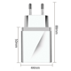 thumbnail image 3 of Adaptador de carga USB Quick Charge 3.0 Fuente de alimentación USB de 4 puertos con carga inteligente para iPhone XR / XS / X / 8Plus / 8/7/iPad Air/Huawei Zhivalor 2036035-4, 3 of 8
