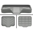 thumbnail image 4 of shiyou-1 Pcs Grey Silicone Self Draining Rectangular Soap Dish - Waterfall Soap Tray - Soap Dishes for Bar Soap - Soap Box - Soap Case - Soap Container - Soap Pads - Kitchen Sink - Shower - Bathroom, 4 of 4