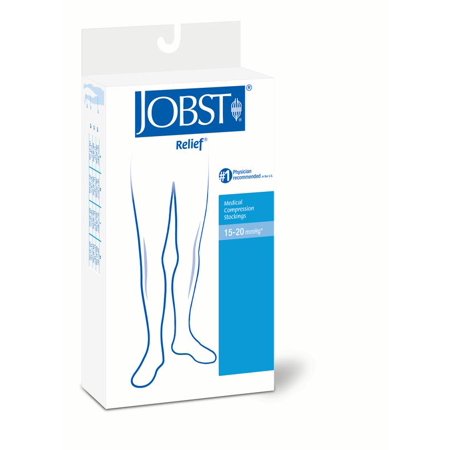 Relief Thigh 15-20 Closed Toe Silicone Petite Black Xl